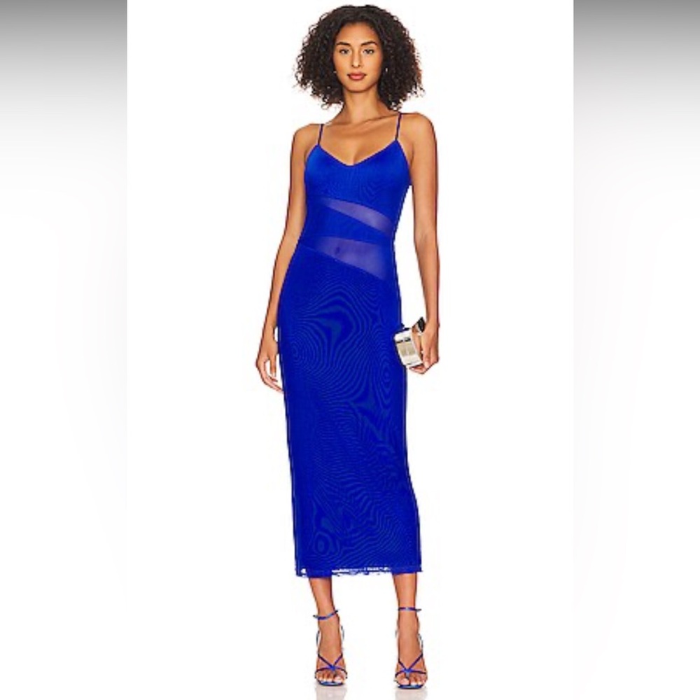 Benassi Midi Dress in Cobalt Blue XS AFRM
WORN ONCE